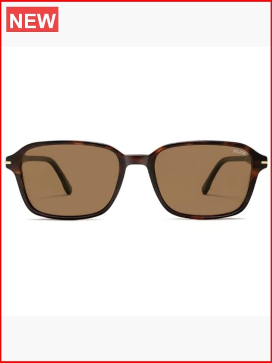 Retro Rectangular Polarized Sunglasses UV Protection SJ2663